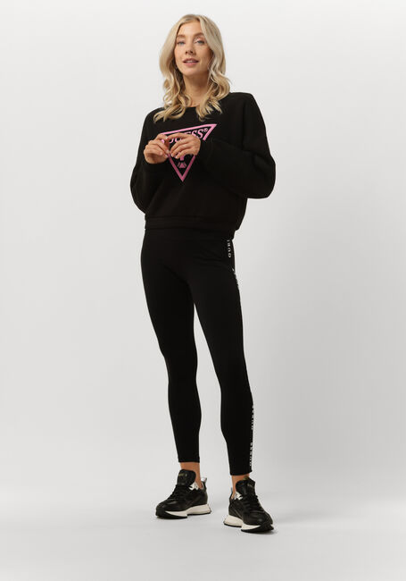 Schwarze GUESS Jogginghose ALINE LEGGINGS 4/4 ECO J. STR Schwarze GUESS Jogginghose ALINE LEGGINGS 4/4 ECO J. STR - large