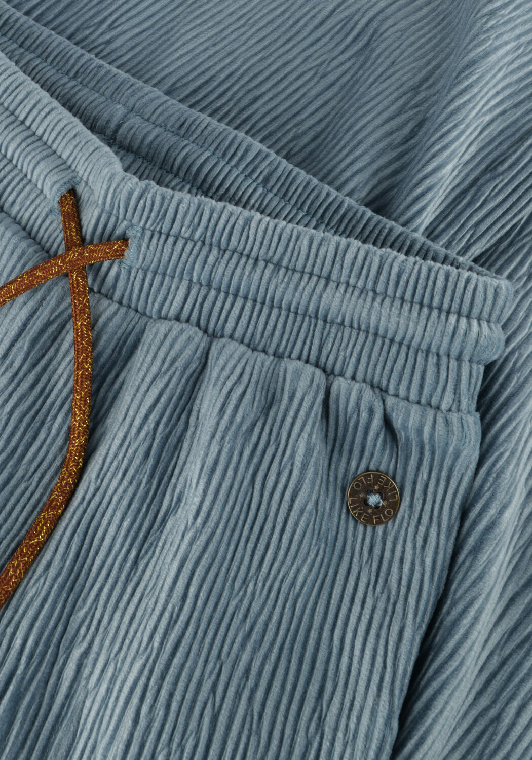 Blaue LIKE FLO Hose FEM VELVET PANTS - large