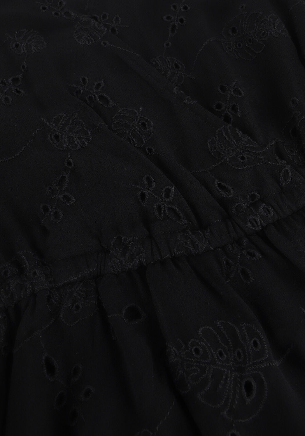 Schwarze ALIX THE LABEL Minikleid LADIES WOVEN BRODERIE CHIFFON DRESS - large