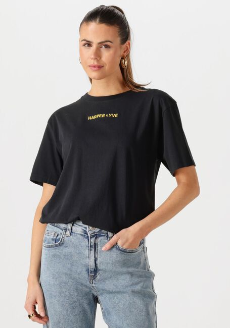 Schwarze HARPER & YVE T-shirt EMBRACE-SS - large