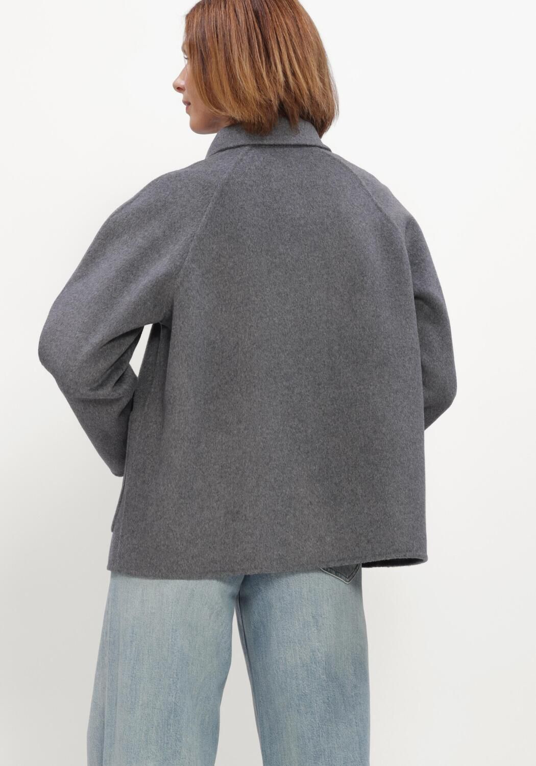 Graue WITHBLACK Jack WBLLUCIA MEL WOOL JACKET - large