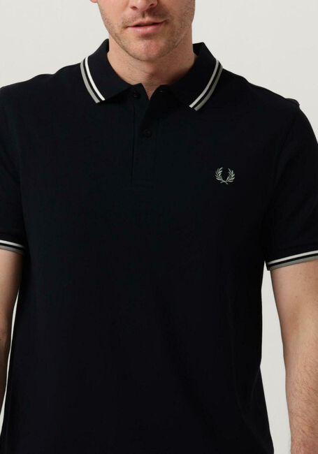 Dunkelblau FRED PERRY Polo-Shirt TWIN TIPPED FRED PERRY SHIRT - large