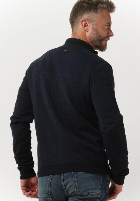 Dunkelblau VANGUARD Strickjacke ZIP JACKET COTTON BONDED - large