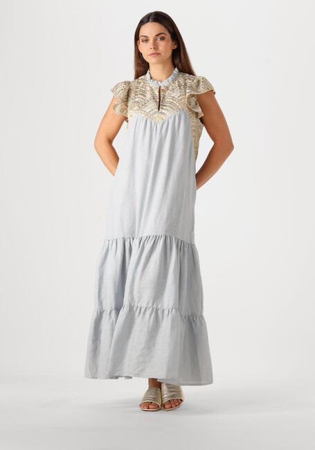 Hellblau GREEK ARCHAIC KORI Maxikleid 231097 - large