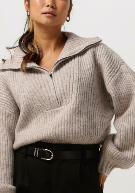 Beige SIMPLE Pullover KNIT-RC-PL-23-1 - large