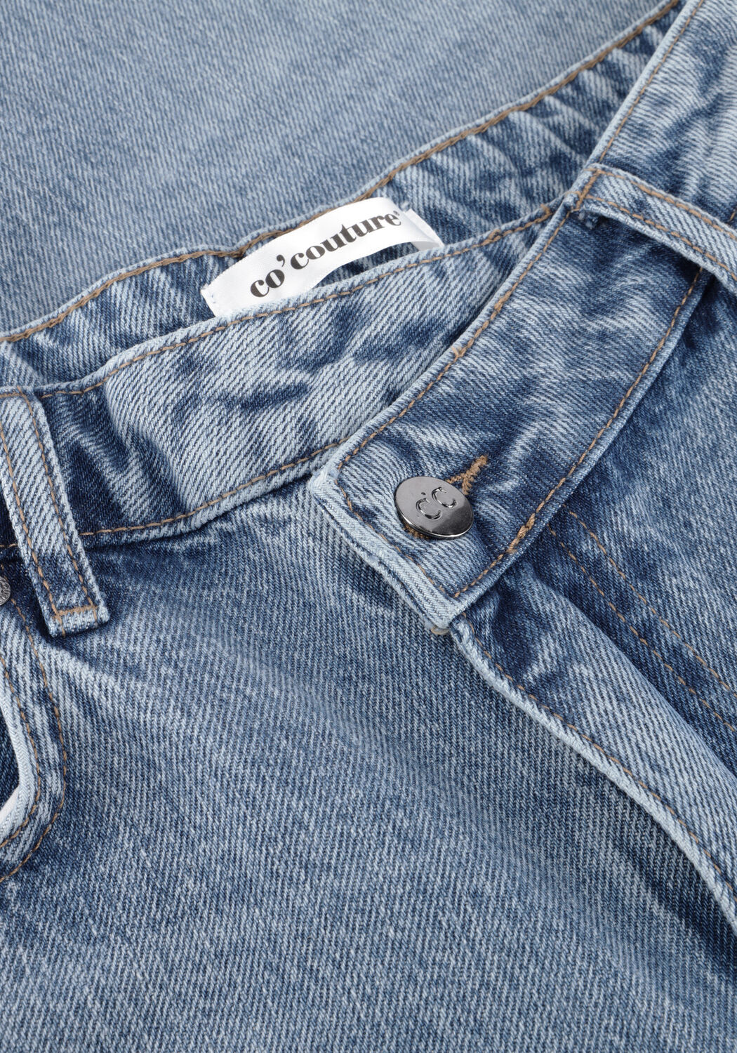 Hellblau CO'COUTURE Wide jeans RUTHIECC ASYM WIDE LL JEANS - large