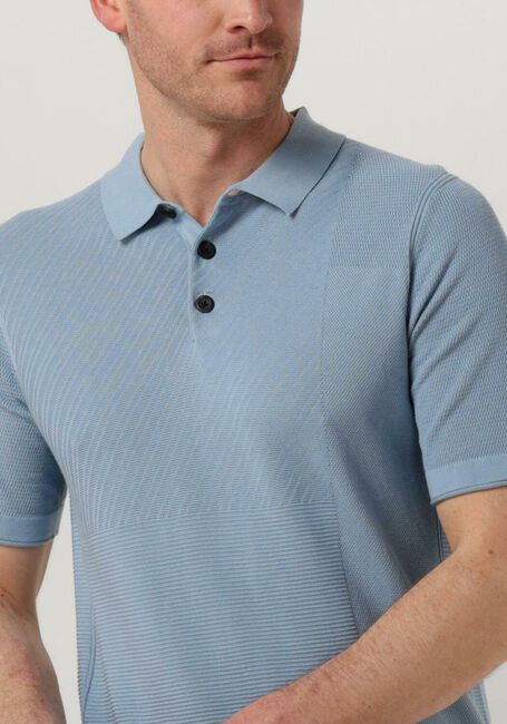 Hellblau CAST IRON Polo-Shirt SHORT SLEEVE POLO COTTON MODAL - large