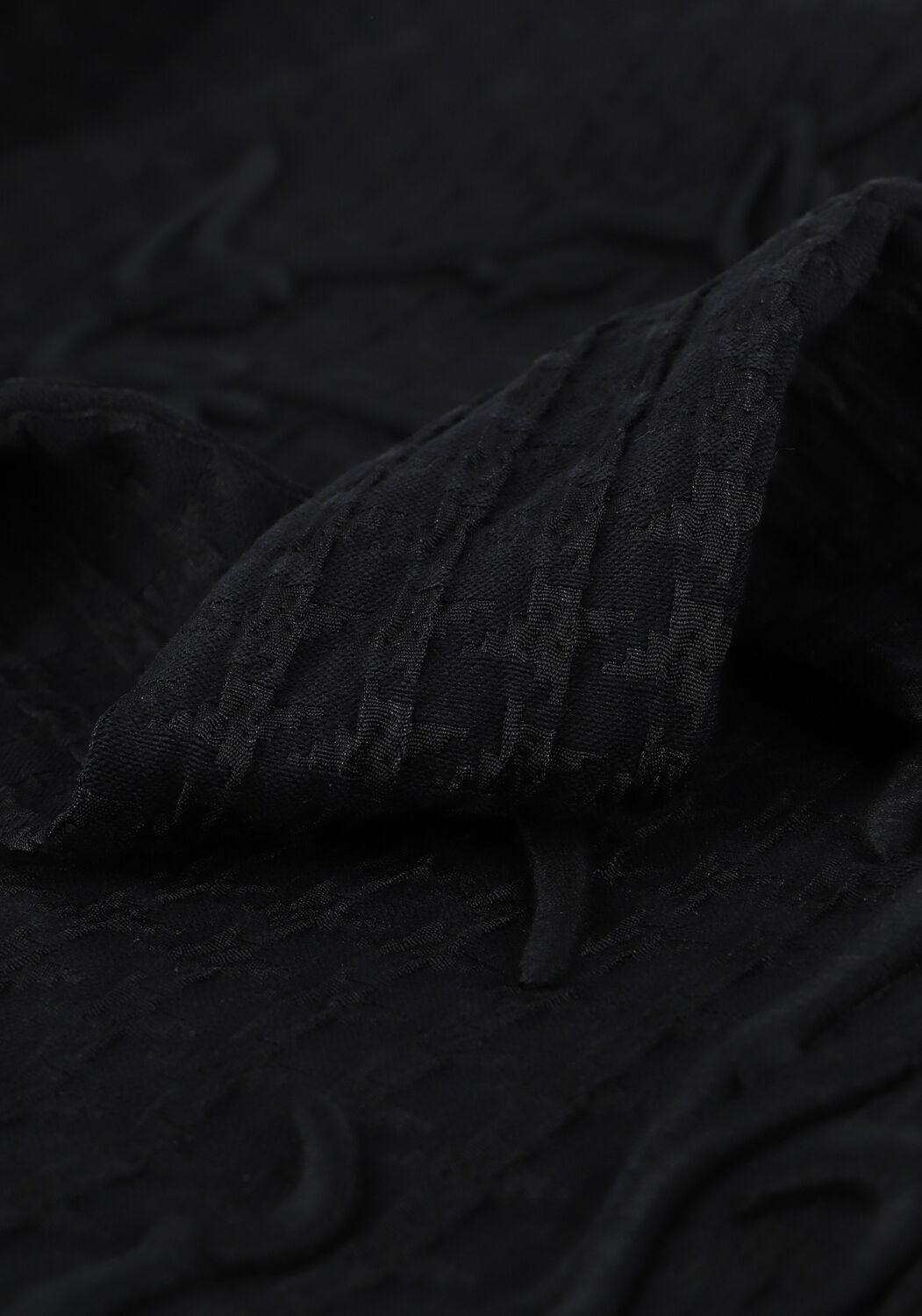 Schwarze ALIX THE LABEL Gilet HOUNDSTOOTH WAISTCOAT - large