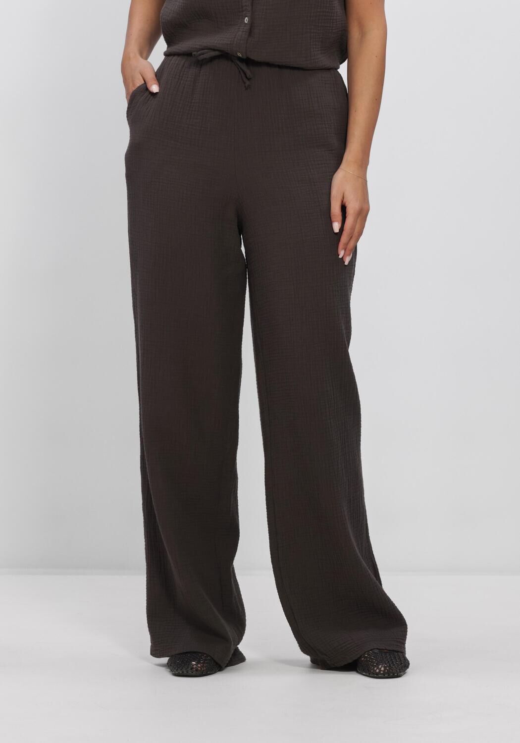 Sand PENN & INK Weite Hose TROUSERS - large