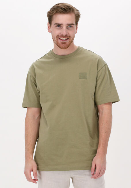 Blaue COLOURFUL REBEL T-shirt UNI PATCH BASIC TEE - large