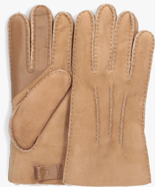 Camelfarbene UGG Handschuhe CONTRAST SHEEPSKIN TECH GLOVE - large
