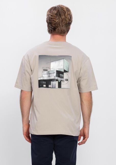 Beige BOSS ORANGE T-shirt TE_BRUTALISM - large