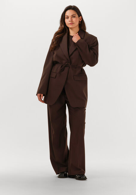 Braune SELECTED WOMEN T-shirt SLFLURA 2/4 KNIT O-NECK - large