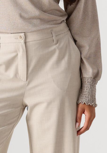 Beige SUMMUM Hose TROUSERS WIDE VISCOSE BLEND STRETCH - large