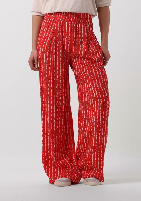 Rote BY-BAR Weite Hose BENJI RED GROOVE PANT - large