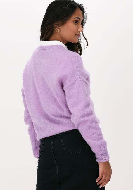 Lila SUMMUM Strickjacke CARDIGAN FEATHER LIGHT ALPACA - large