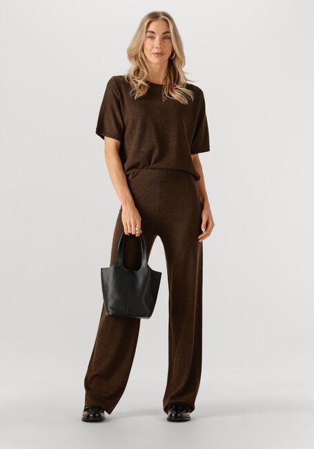 Braune MSCH COPENHAGEN Weite Hose MSCHNEMA AVALINA PANTS - large
