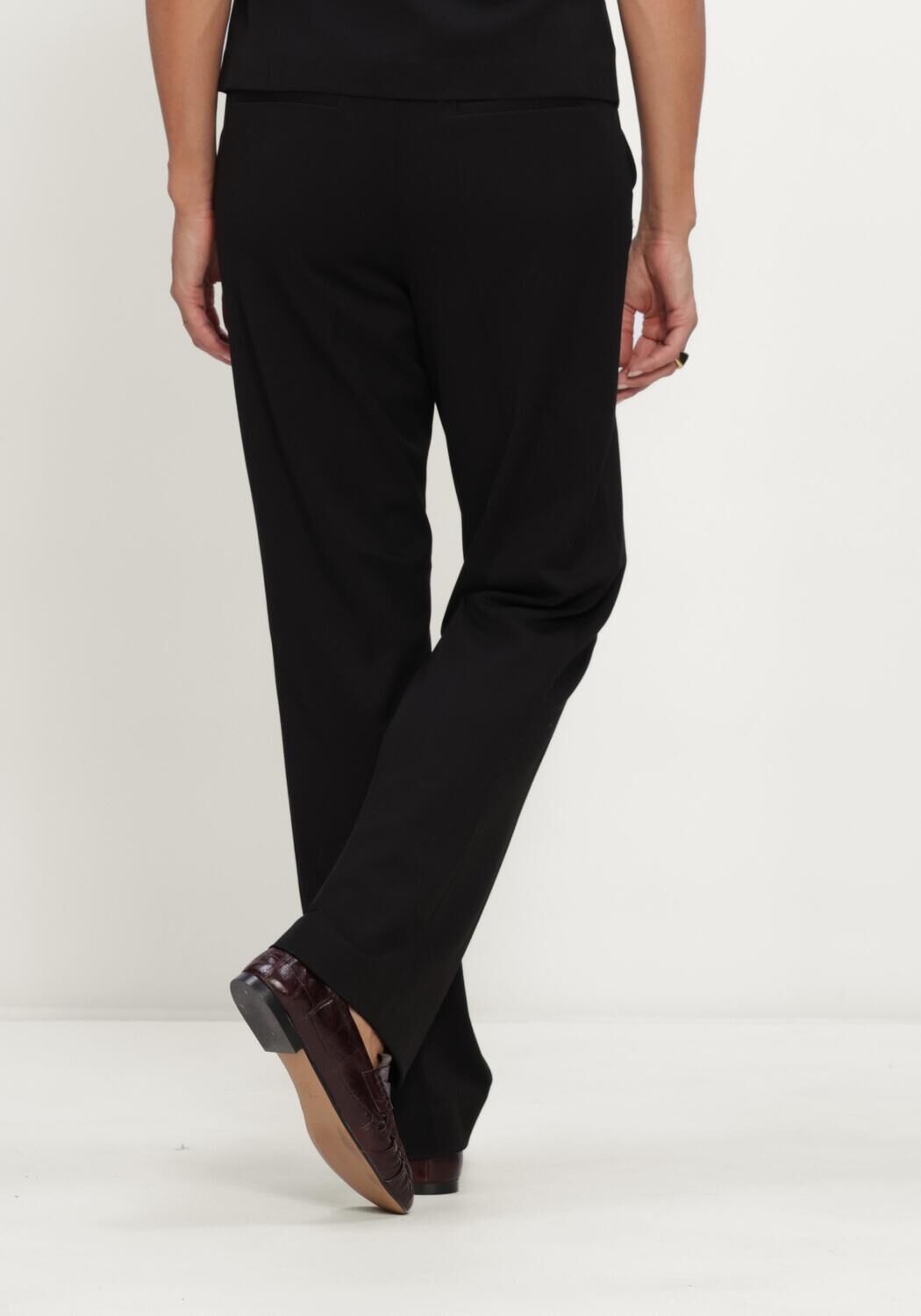 Schwarze OBJECT Hose OBJLISA MW STRAIGHT PANT NOOS - large