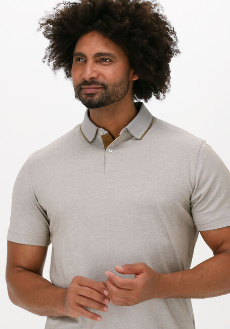 Beige SELECTED HOMME Polo-Shirt SLHLEROY COOLMAX SS POLO B NOO - large