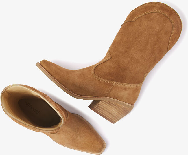 Cognacfarbene VIA VAI Hohe Stiefel EVELINE RANCH - large