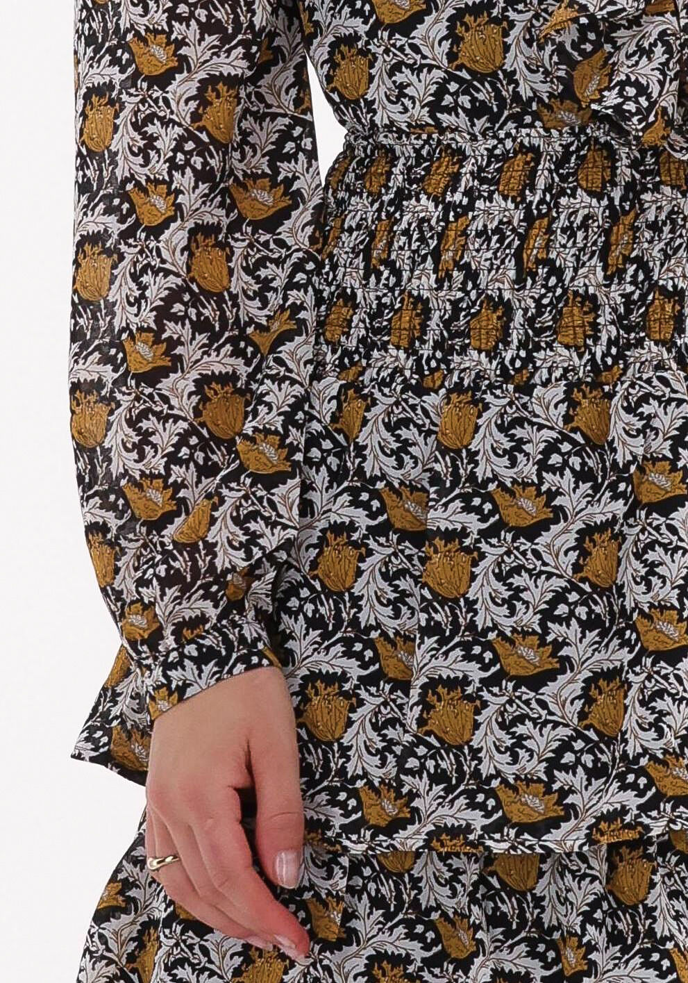 Gelbe COLOURFUL REBEL Minirock DAPHNE PAISLEY FLOWER LAYER MINI SKIRT - large