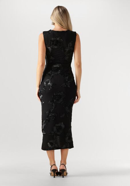 Schwarze NEO NOIR Midikleid TIRANNA BIG FLOWER MESH DRESS - large