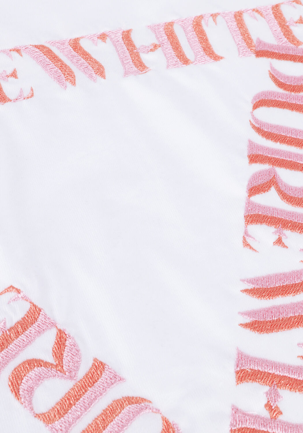 Wei&szlig;e PUREWHITE T-shirt TSHIRT WITH SMALL LOGO AT SIDE AND BIG BACK EMBROIDERY - large