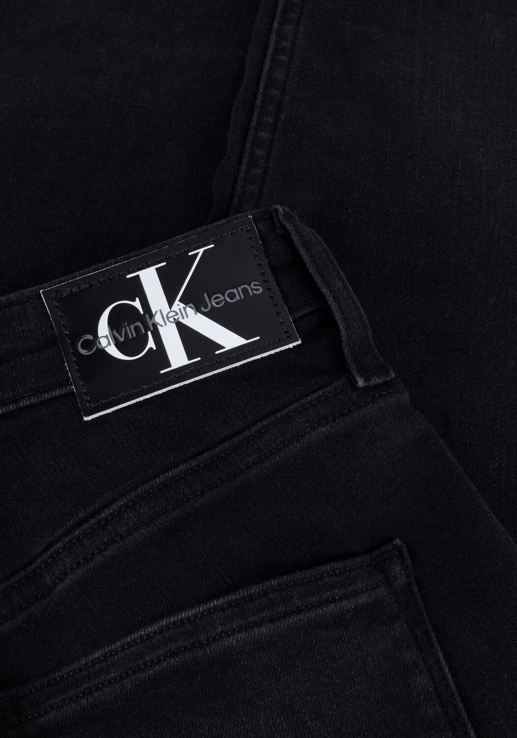 Schwarze CALVIN KLEIN Skinny jeans HIGH RISE SUPER SKINNY ANKLE - large