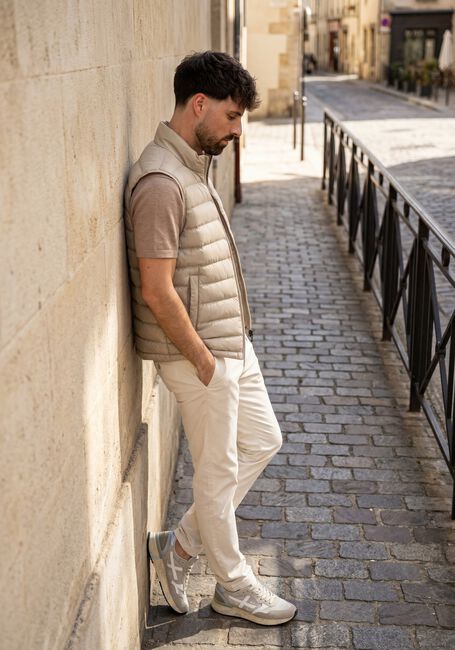 Beige STEFANO LAURAN Polo-Shirt POLO BORRE - large
