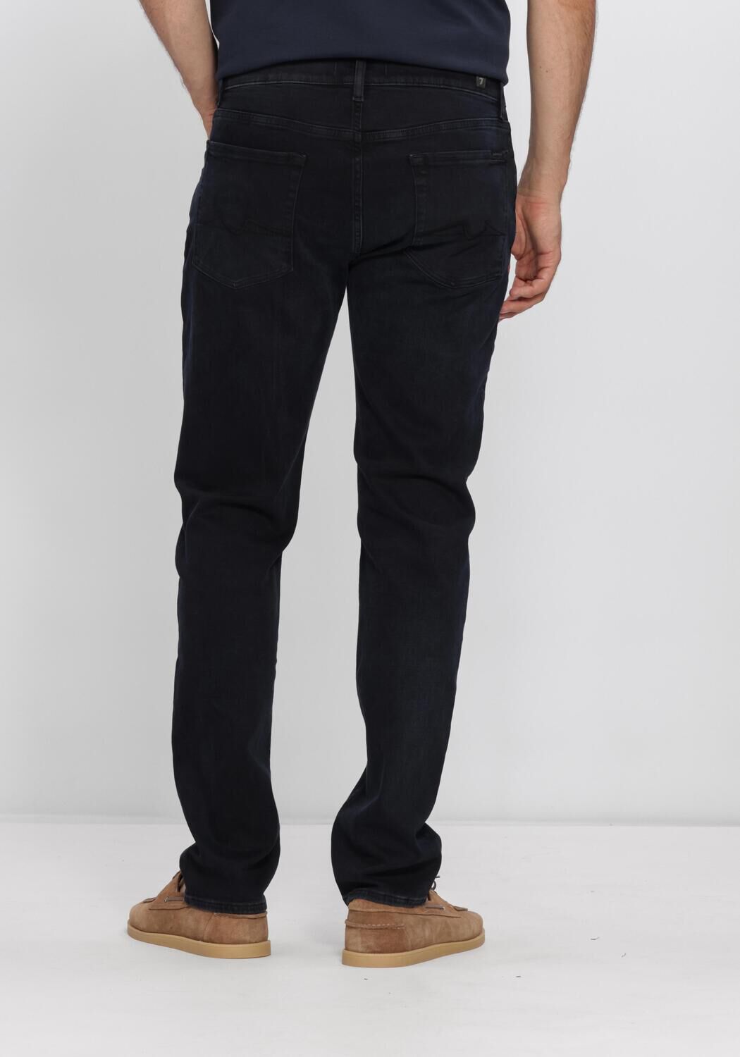 Schwarze 7 FOR ALL MANKIND Slim fit jeans SLIMMY LOW - large