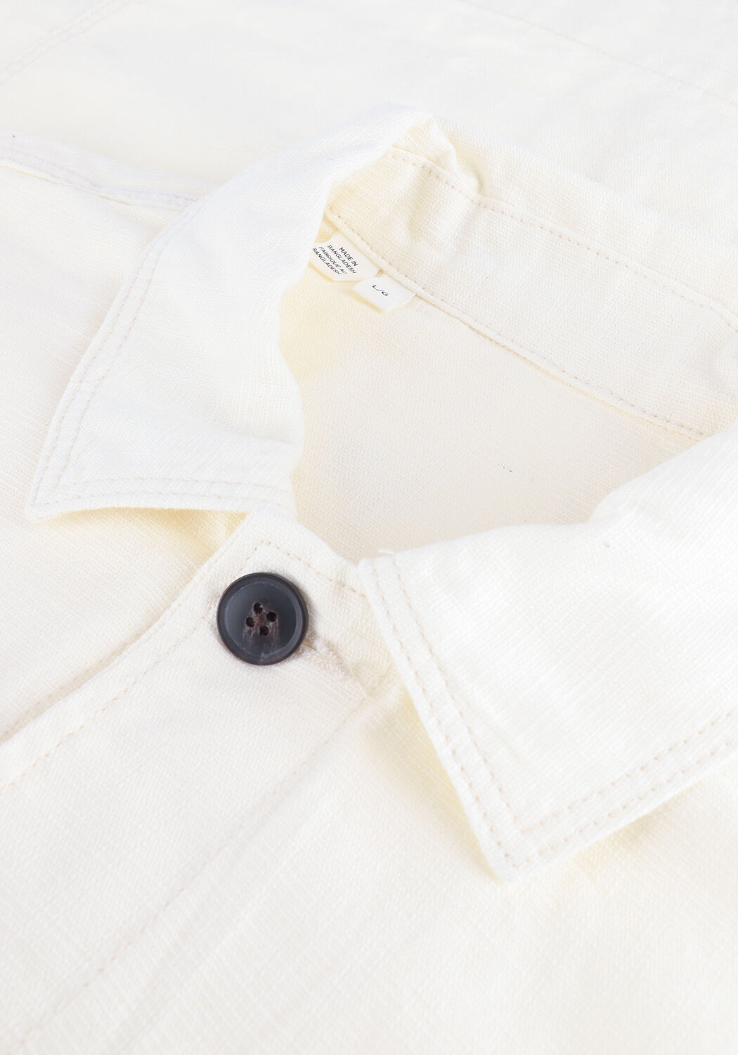 Ecru SELECTED MEN Overshirt SLHMOLTON JACKET - large