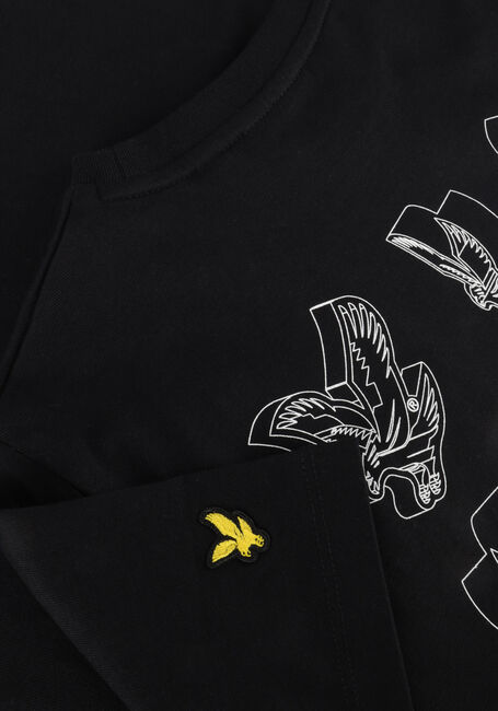 Schwarze LYLE & SCOTT T-shirt 3D EAGLE GRAPHIC T-SHIRT - large