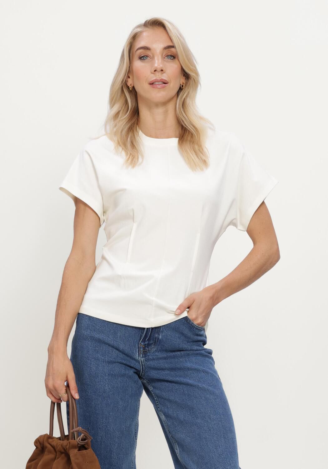 Nicht-gerade weiss SELECTED WOMEN Top SLWERA SS TOP - large