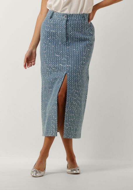 Hellblau Y.A.S. Midirock YASLEODIS HW MIDI SKIRT - SHOW - large