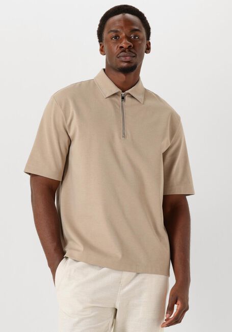 Beige THE GOODPEOPLE Polo-Shirt POST - large