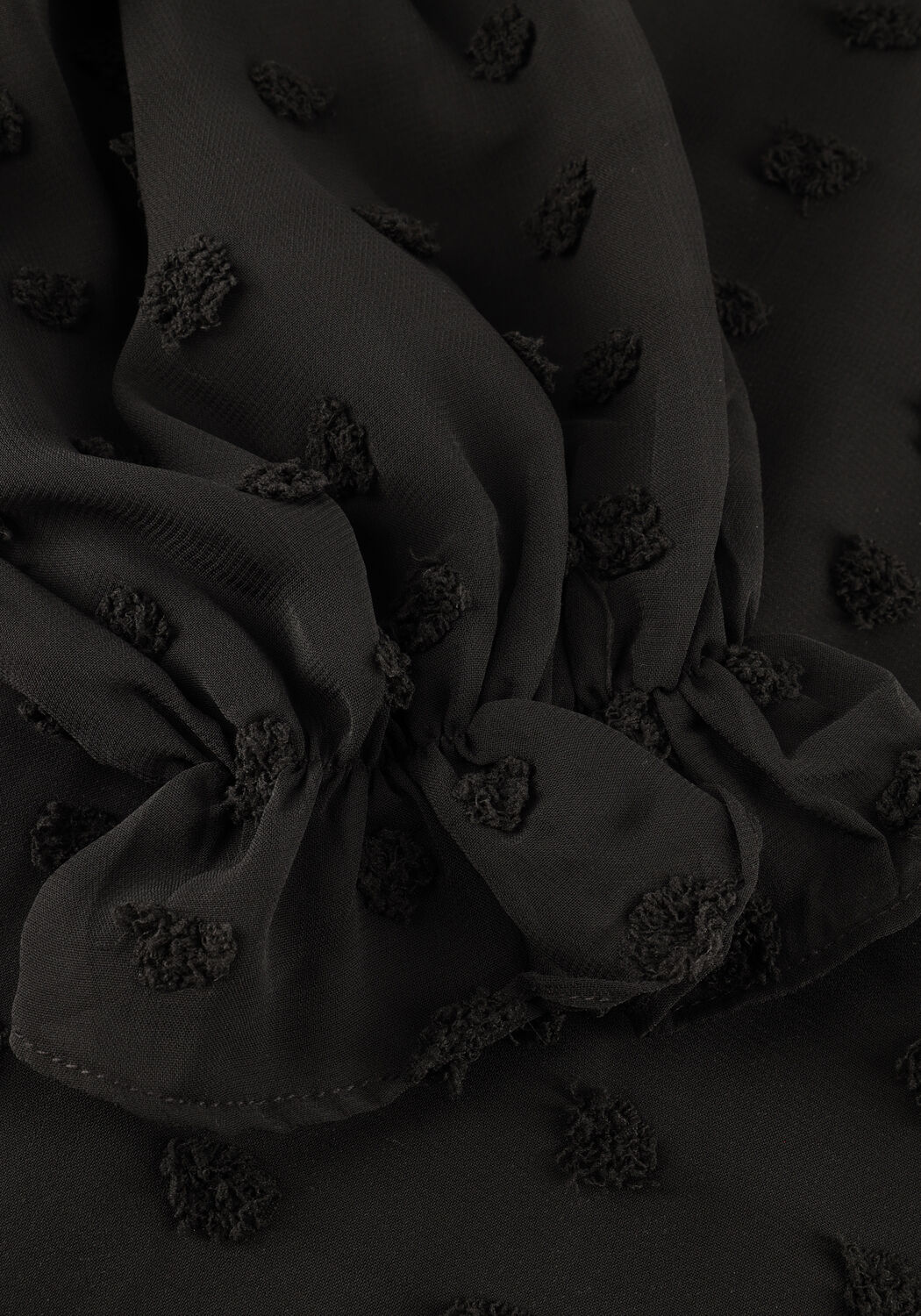 Schwarze Y.A.S. Kleider YASDOTTIE LS WRAP DRESS - large