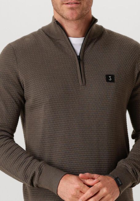 Olive BUTCHER OF BLUE Pullover STRUCTURE HALFZIP - large