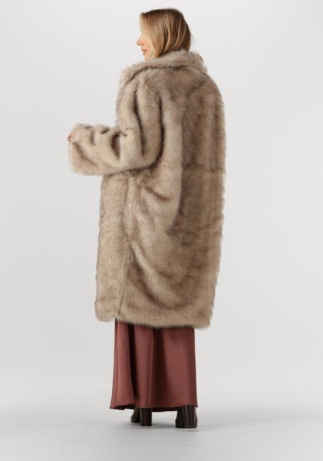 Beige NEO NOIR Fake-Fur-Jack STEPHANIE FAUX FUR LONG JACKET - large