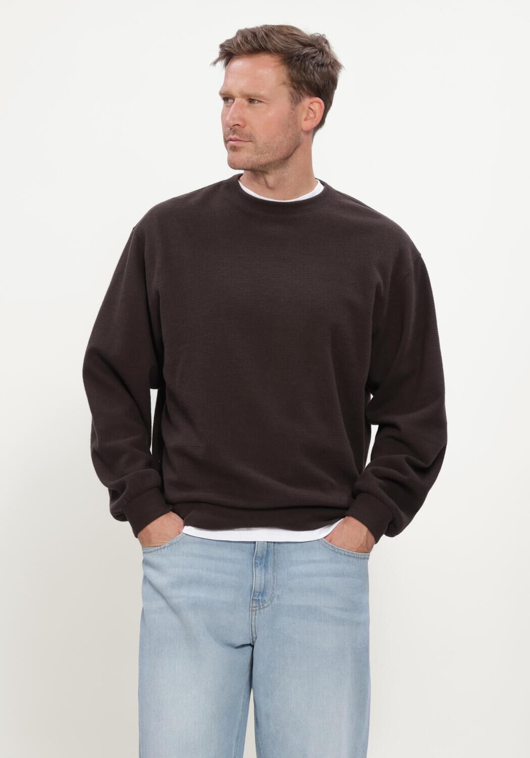 Braune DRYKORN Sweatshirt KARIO_2 - large