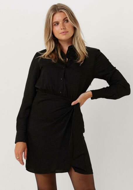 Schwarze GUESS Minikleid CAMILLA CHEMISIER LONG DRESS - large