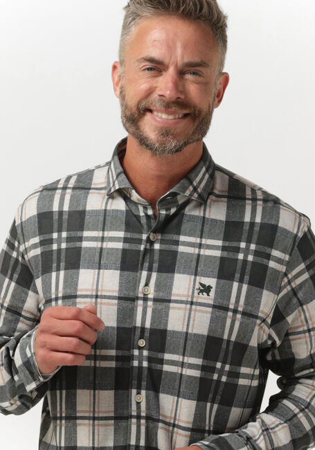 Grüne VANGUARD Casual-Oberhemd LONG SLEEVE SHIRT CHECK PRINTED ON SOFT JERSEY - large
