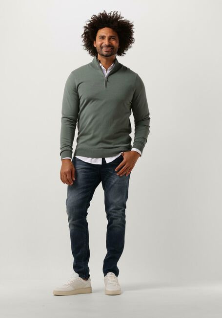 Grüne PROFUOMO Pullover PULLOVER HALF ZIP - large