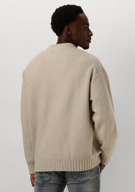 Beige CALVIN KLEIN Pullover BOUCLE BOXY SWEATER - large