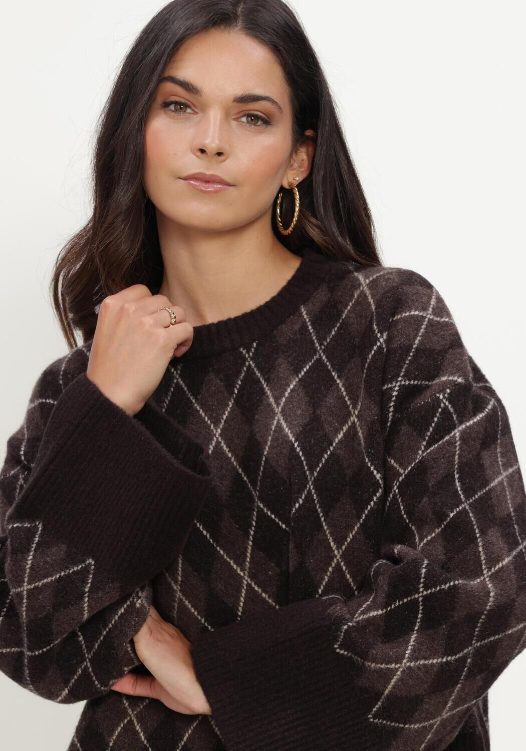 Braune NOTRE-V Pullover NV-ILA - large