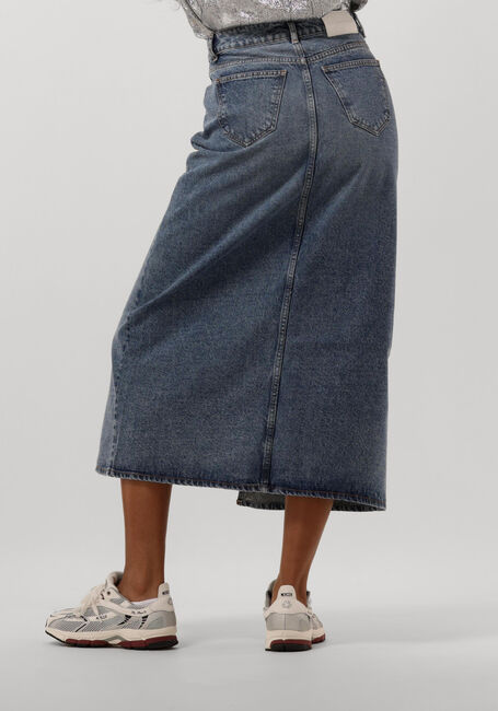 Blaue CO'COUTURE Midirock VIKA SLIT DENIM SKIRT - large