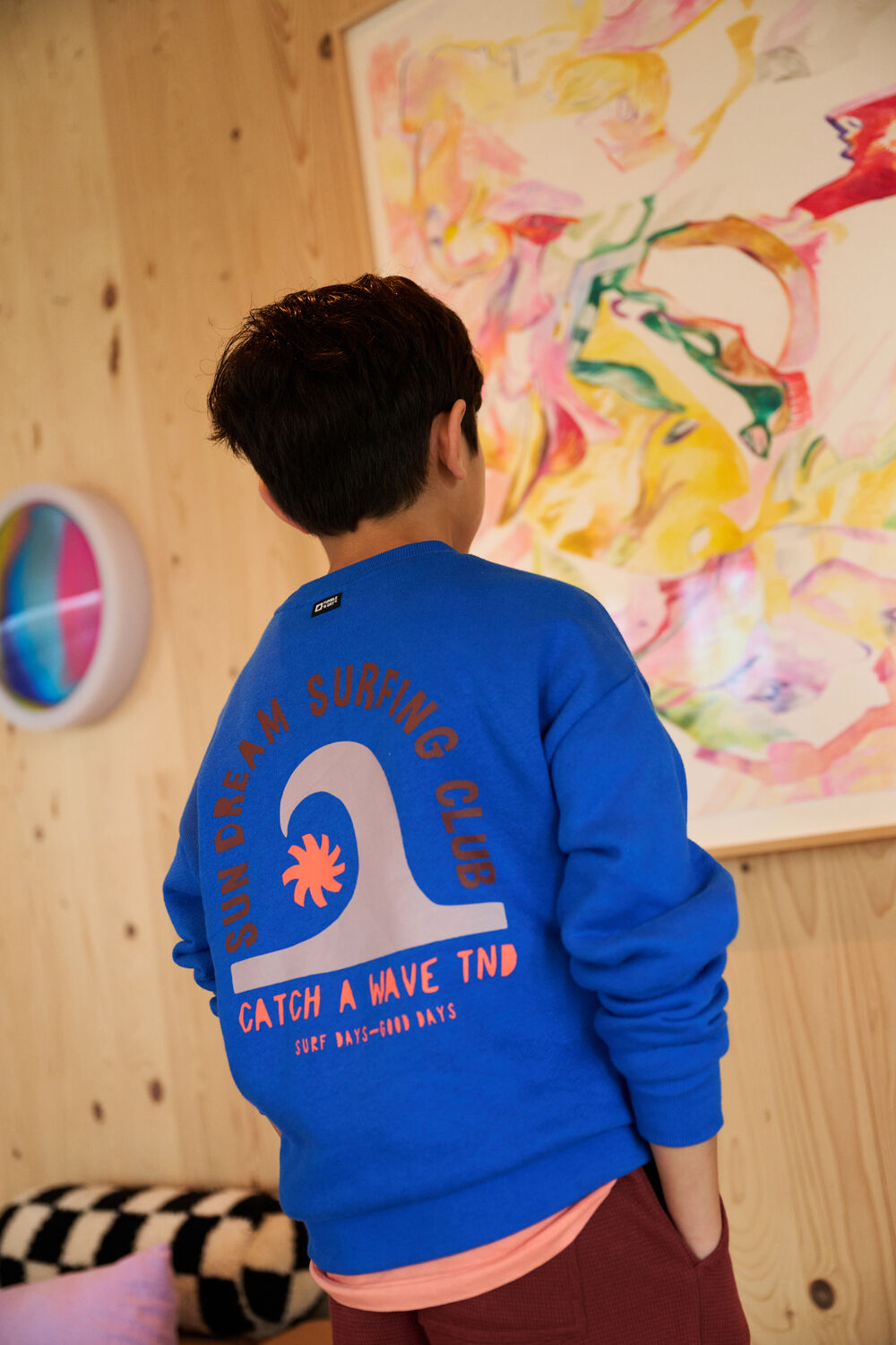 Blaue TUMBLE 'N DRY Sweatshirt STOKES BAY - large