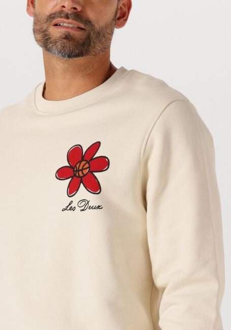 Nicht-gerade weiss LES DEUX Sweatshirt FLOWER BASKET SWEATSHIRT - large