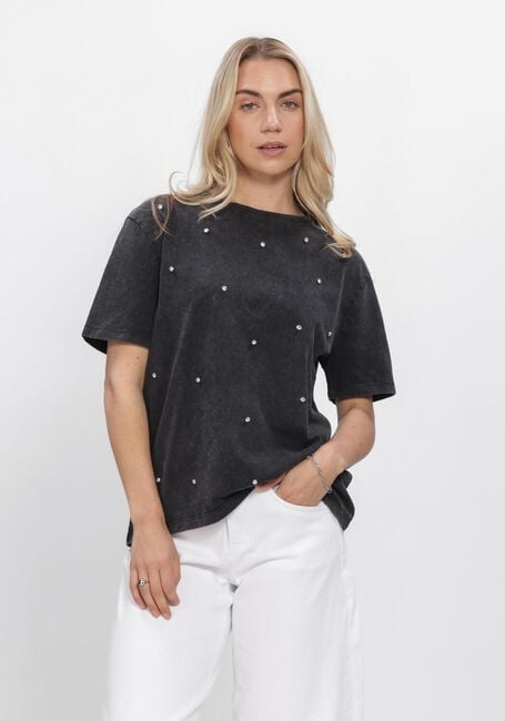 Graue WITHBLACK Tops & T-shirts WBLLAUREN PEARL SS TEE - large