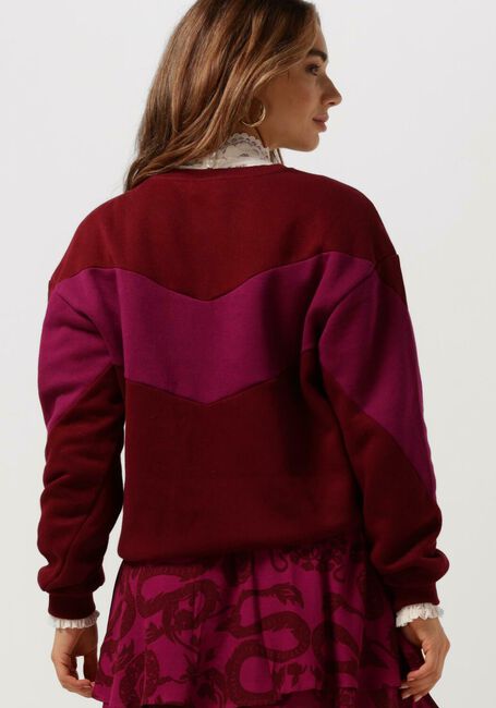 Bordeaux ALIX THE LABEL Sweatshirt LADIES KNITTED ALIX SWEATER - large