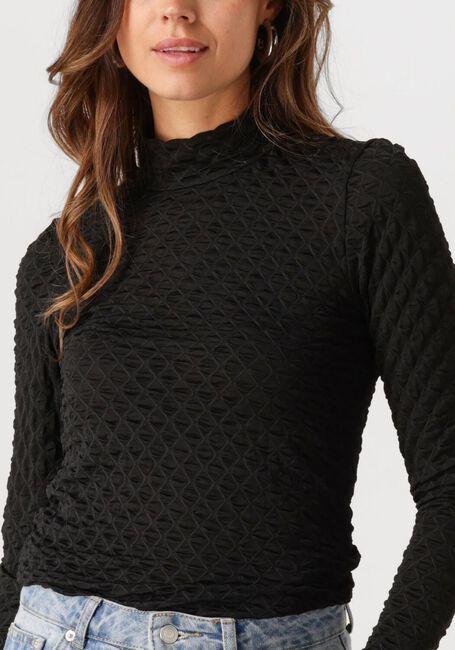 Schwarze SELECTED FEMME Rollkragenpullover SLFTIMMI LS HIGH NECK STRUCTURE TOP - large